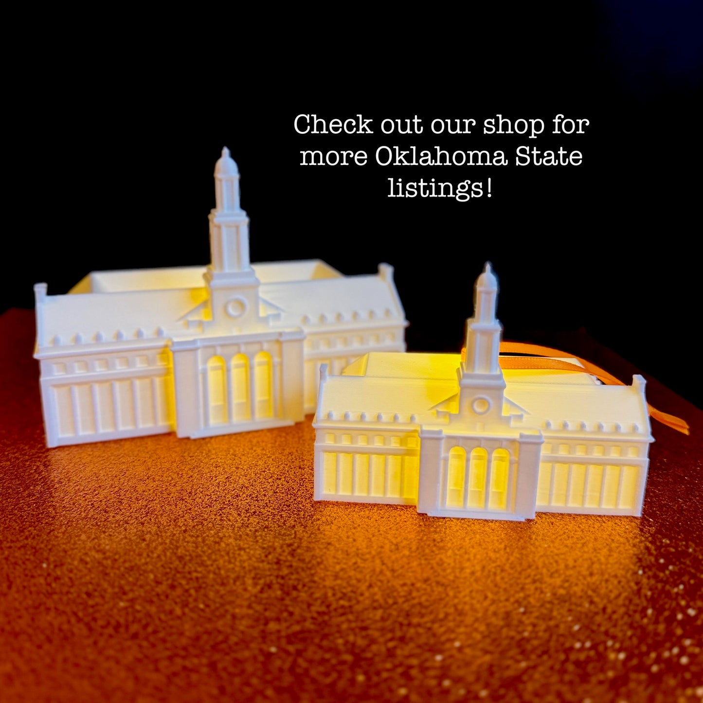 Oklahoma State University Edmon Low Library LED Ornament – Graduation, Alumni, and Holiday Gift