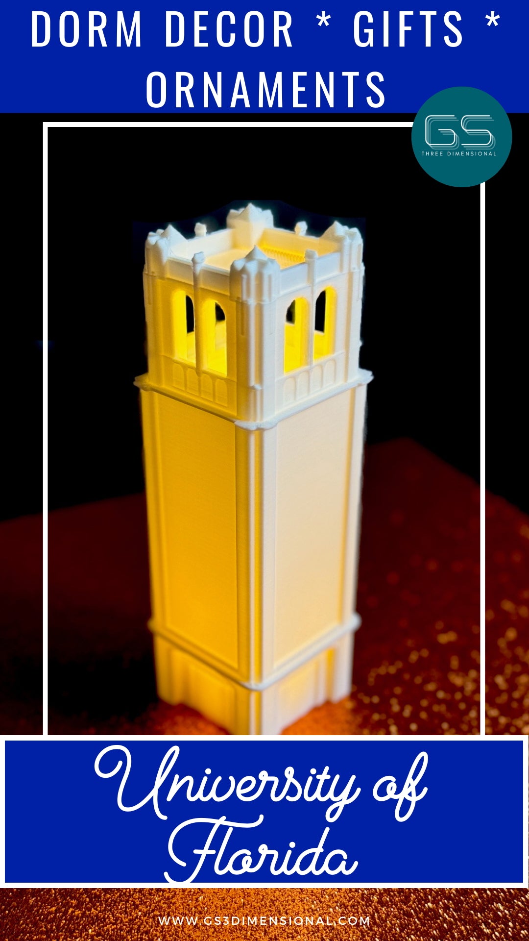 University of Florida Century Tower figurines, used as a UF gift idea.