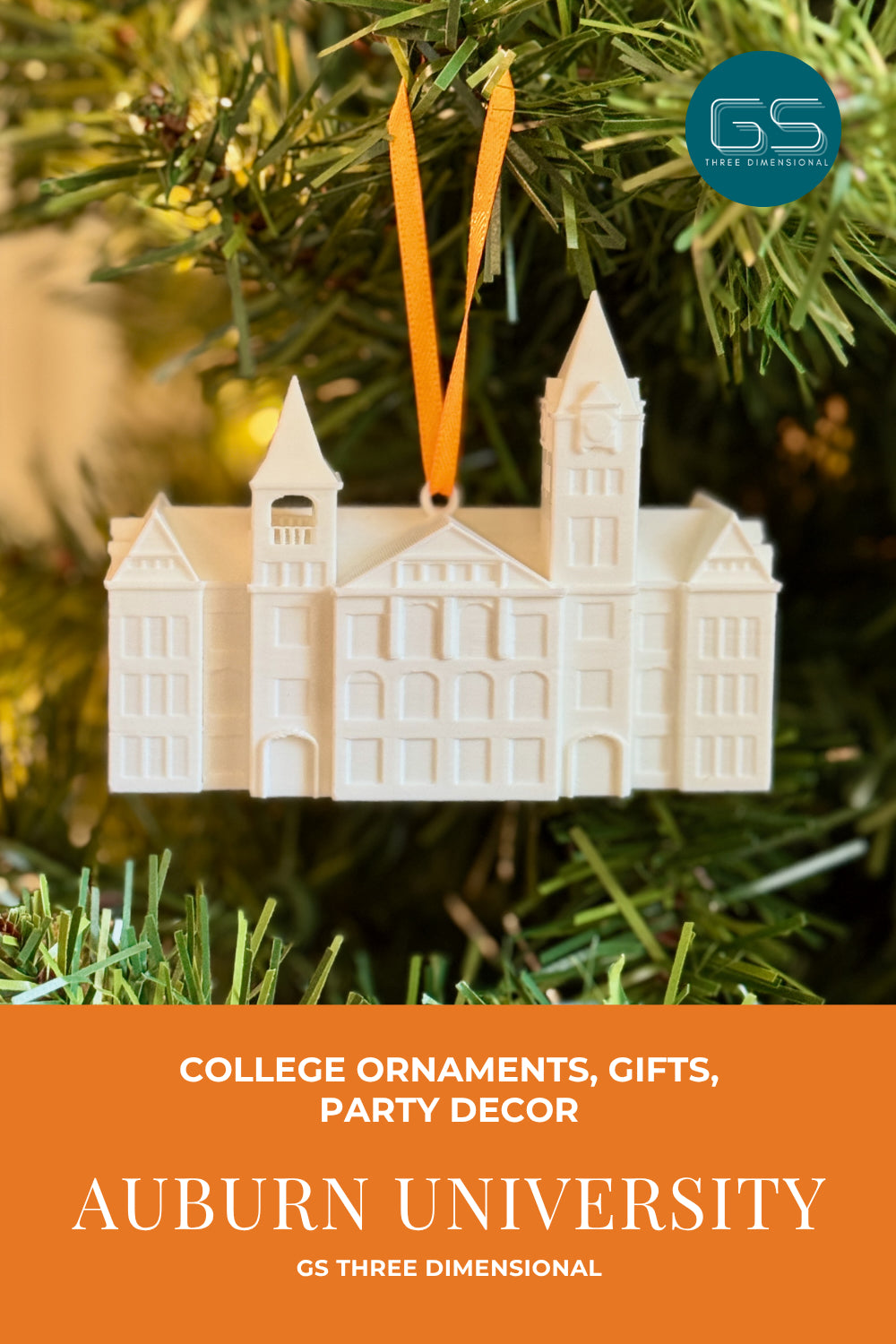 Auburn Samford Hall Ornaments – Alumni, Graduation or Holiday Gift