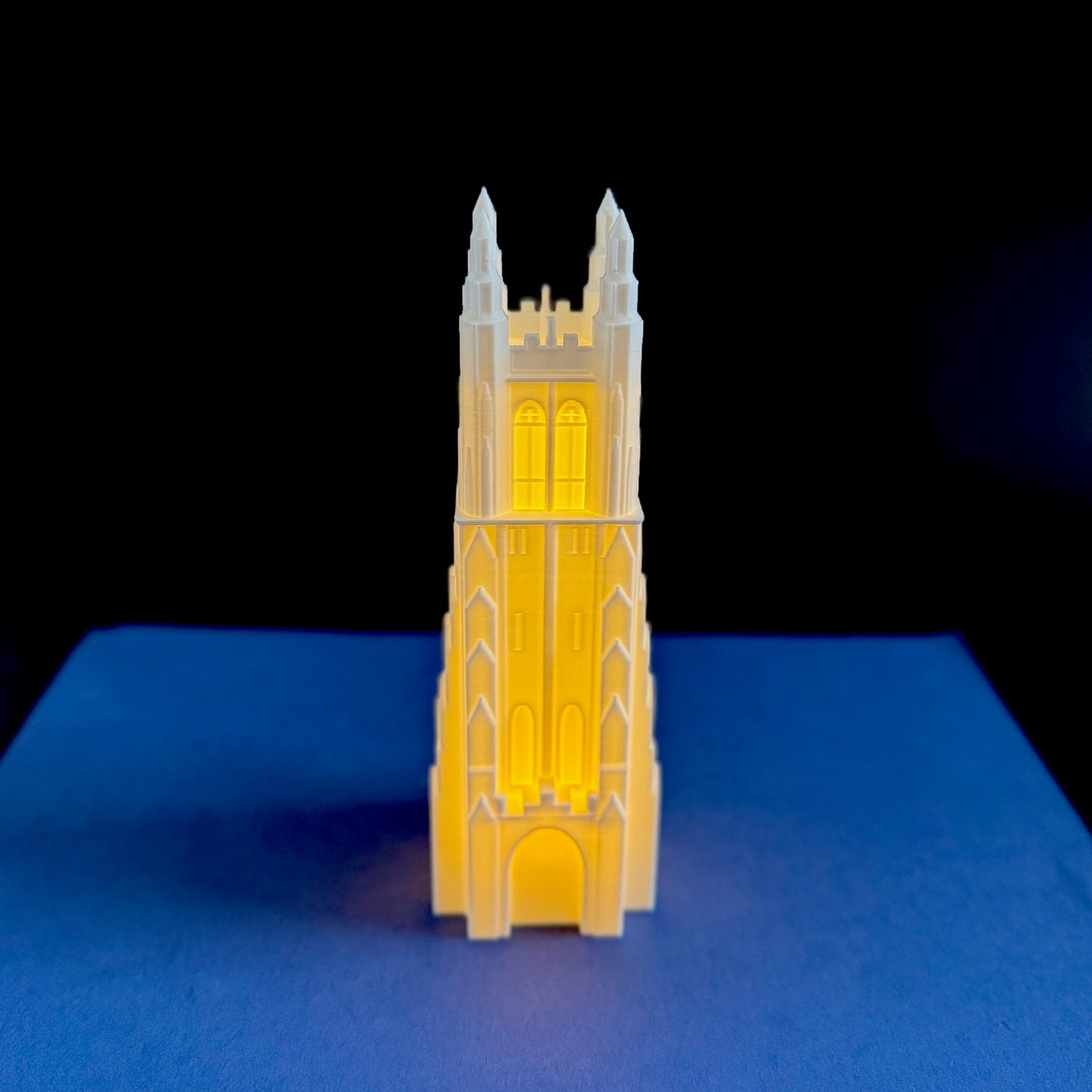 Duke Chapel Cake Topper – LED Lighted Figurine | Graduation Party Decoration, Duke Alumni Gift, College Keepsake & Decor