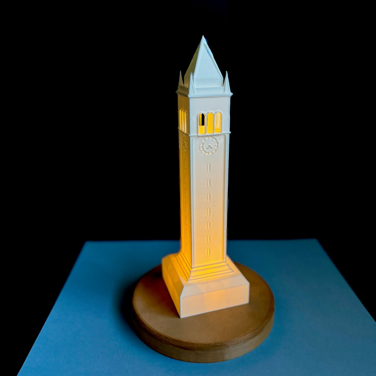 The Berkeley light, shown in detail and used as a Berkeley graduation gift.