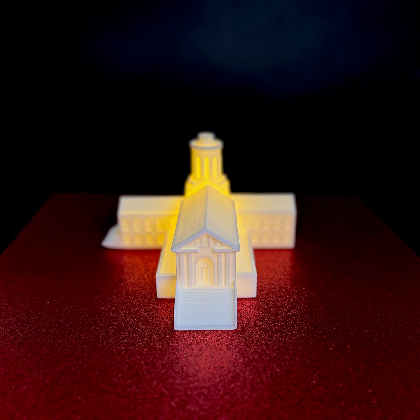 Carnegie Mellon gift ideas, including a light designed as the Hamerschlag Hall building on campus.