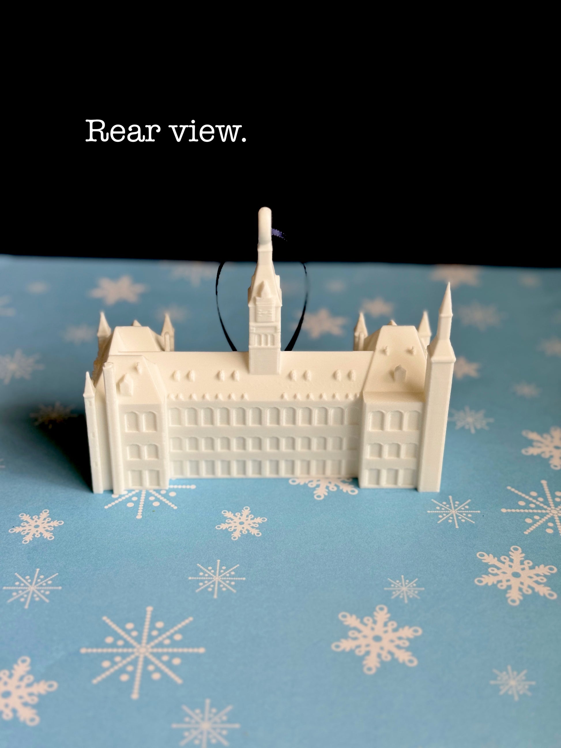 A Christmas Decoration for Georgetown University fans.