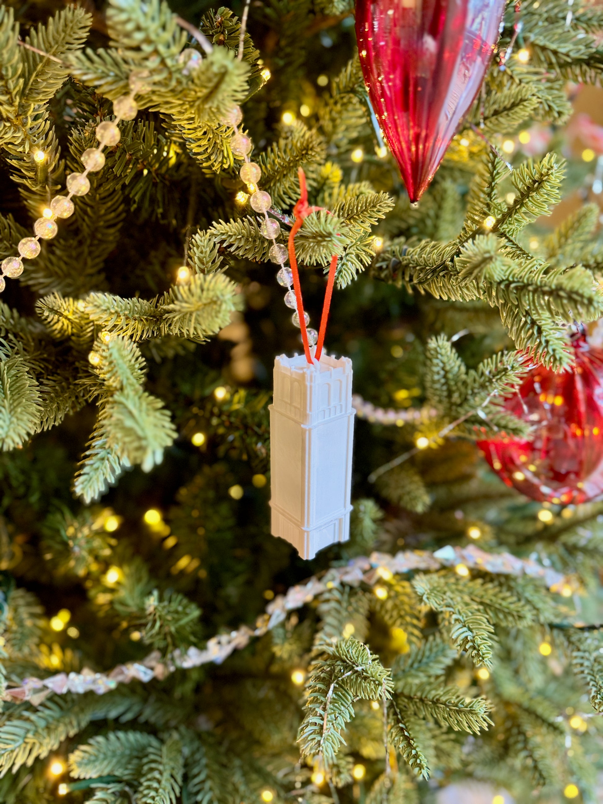 Florida Gators Christmas ornament shown on a University of Florida tree.