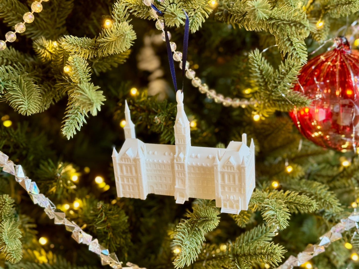 Georgetown Keepsake Ornament featuring Healy Hall.