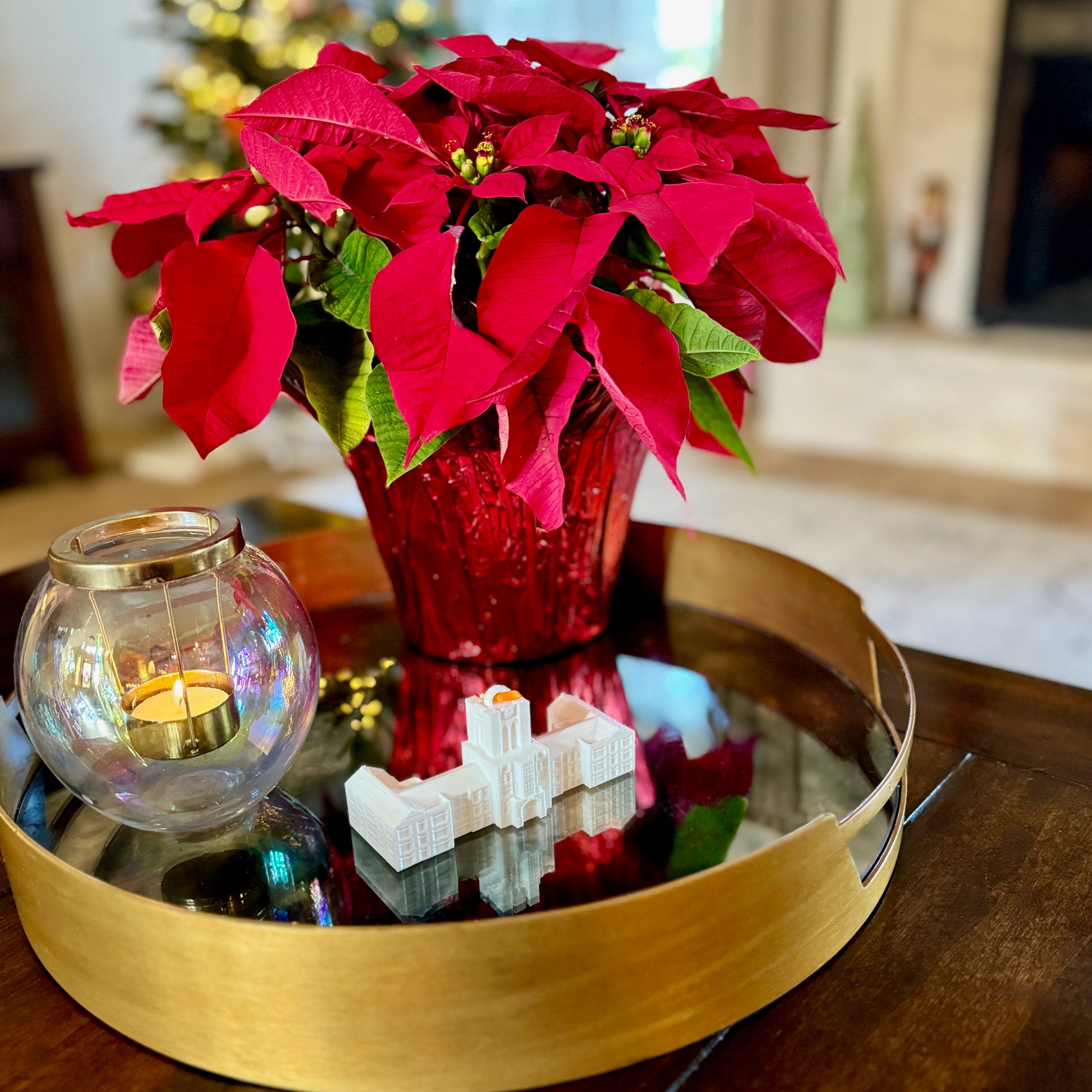 The University of Tennessee Vols ornament, designed as a replica of Ayres Hall.