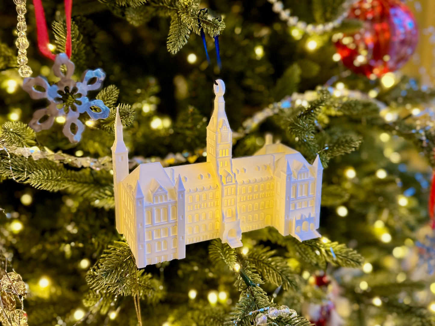Lighted Georgetown Healy Hall Ornament – Georgetown University Gift, Graduation Keepsake, College Decor, Holiday Tree Ornament