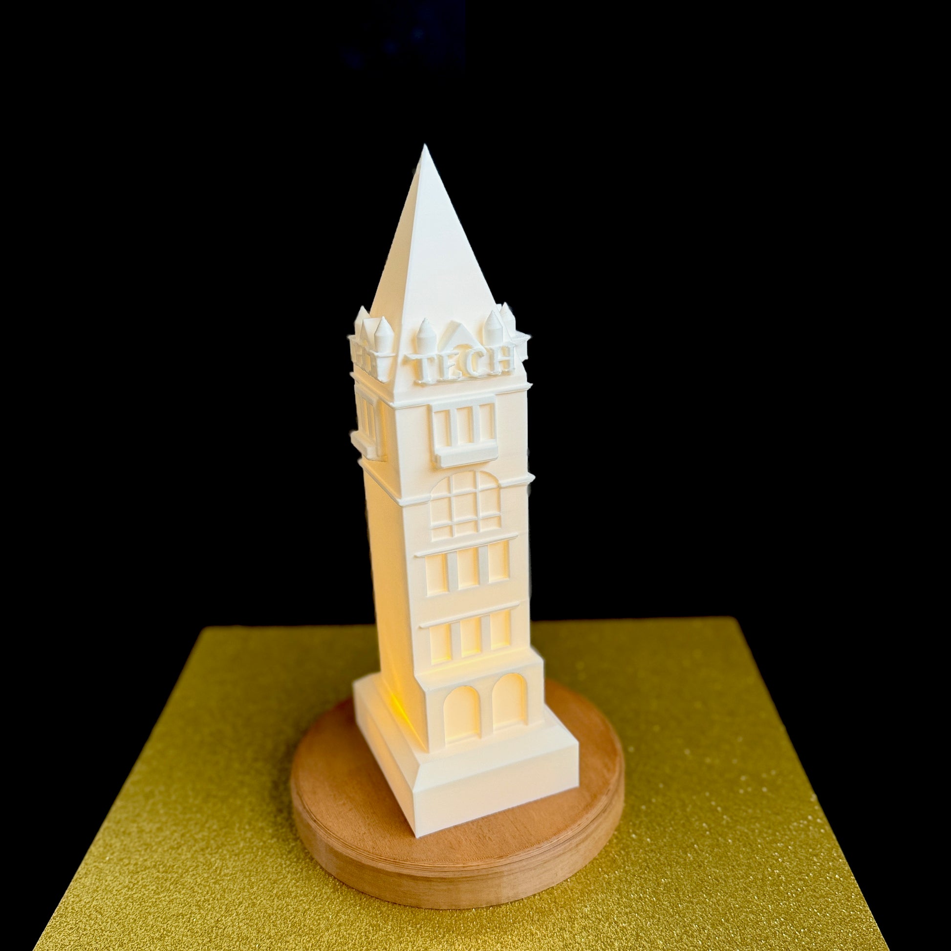 The Georgia Tech tower light, used as an acceptance gift.