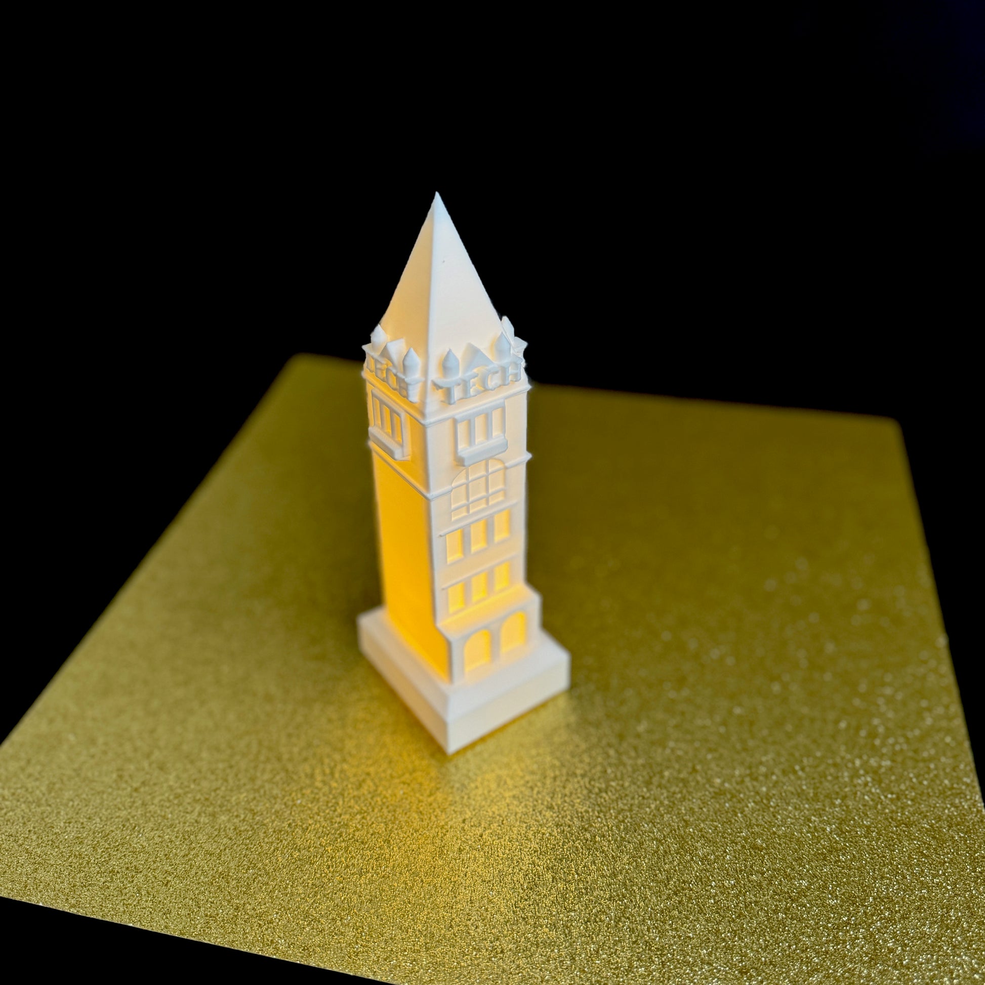 The Georgia Tech night light, designed as a graduation gift.