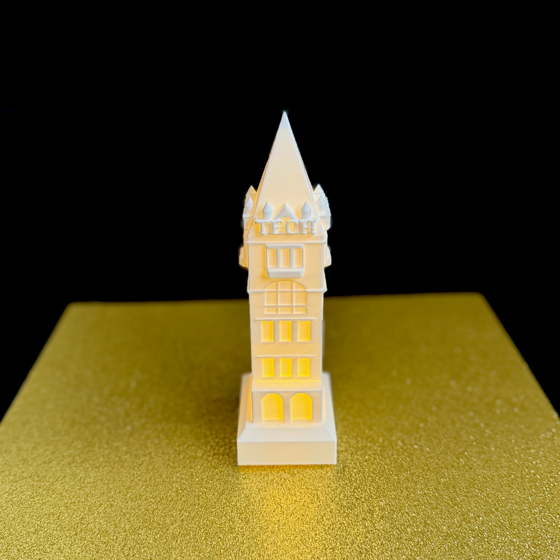 The Georgia Tech Tower figurine, designed as an acceptance gift.