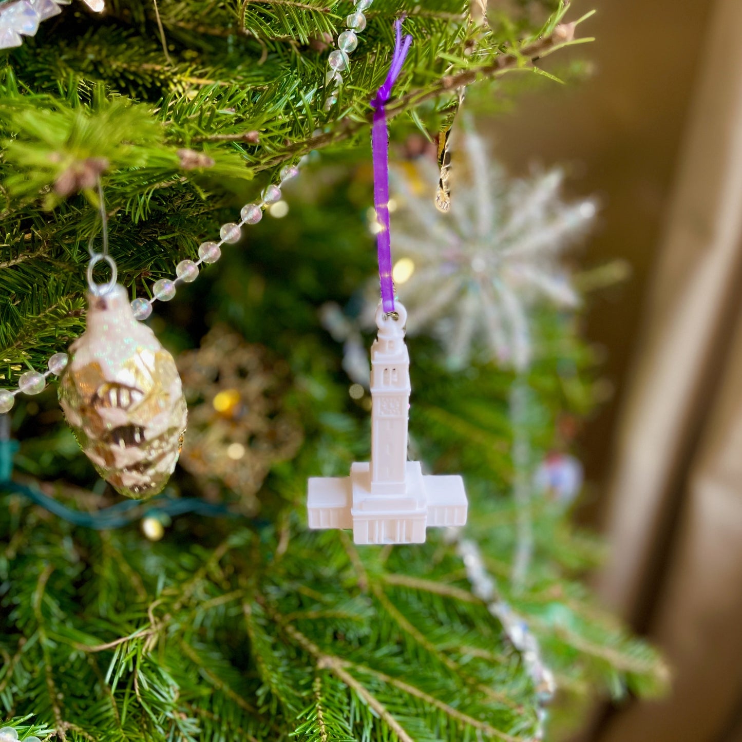 LSU Tigers Ornament, Memorial Tower Baton Rouge