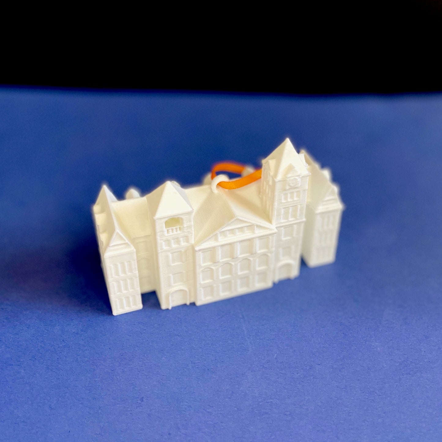 The Auburn University Christmas ornament for a student, depicting Samford Hall.