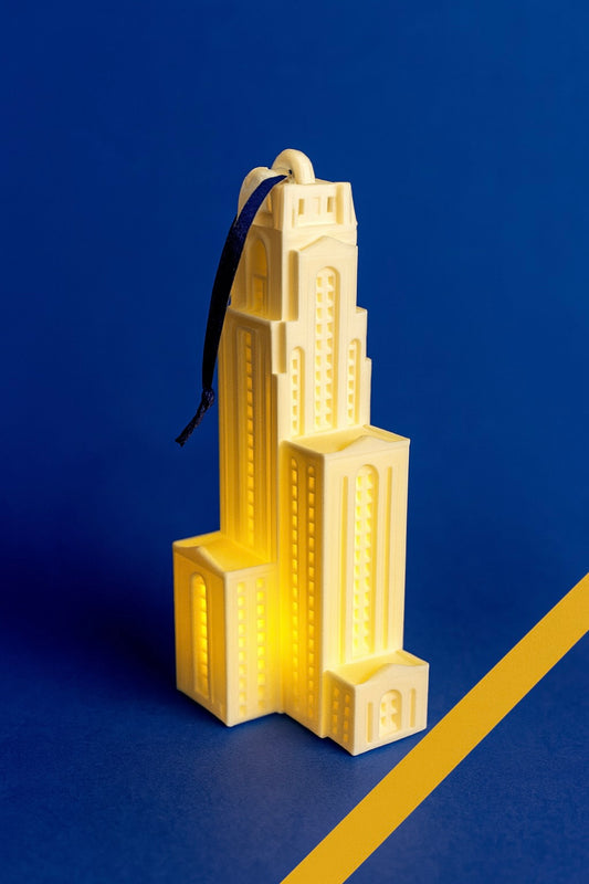 LED Lighted University of Pittsburgh Ornament of the Pitt Cathy