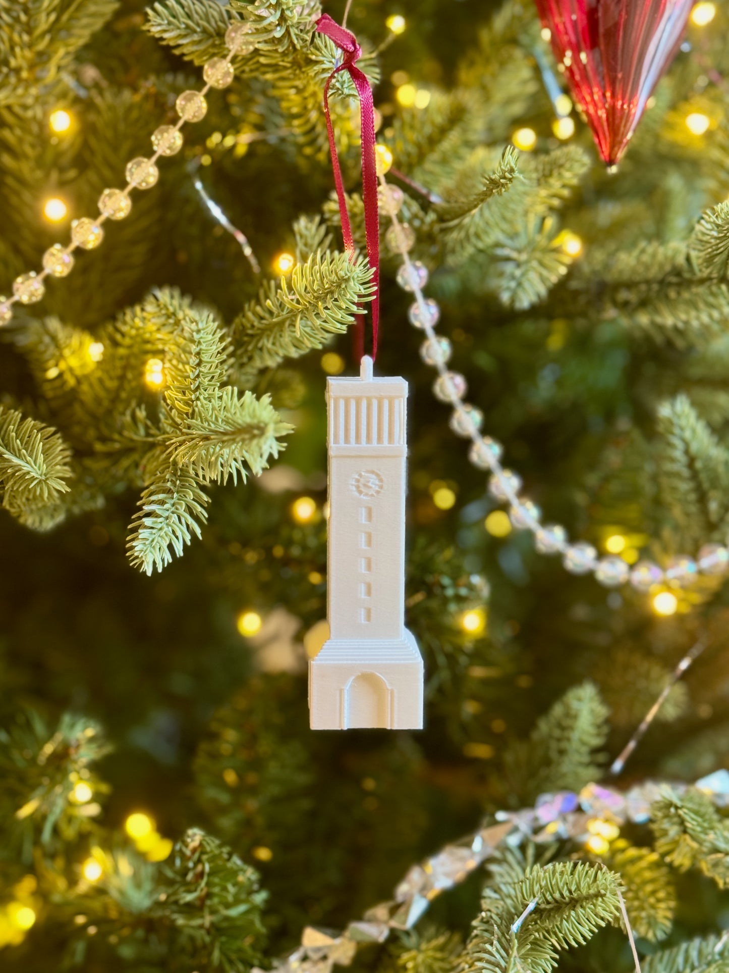 The Texas Aggie ornament of the Albritton Tower building.
