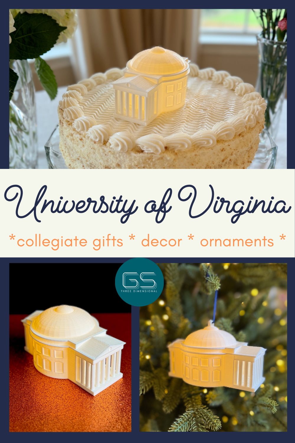 A collection of UVA gifts and decor items