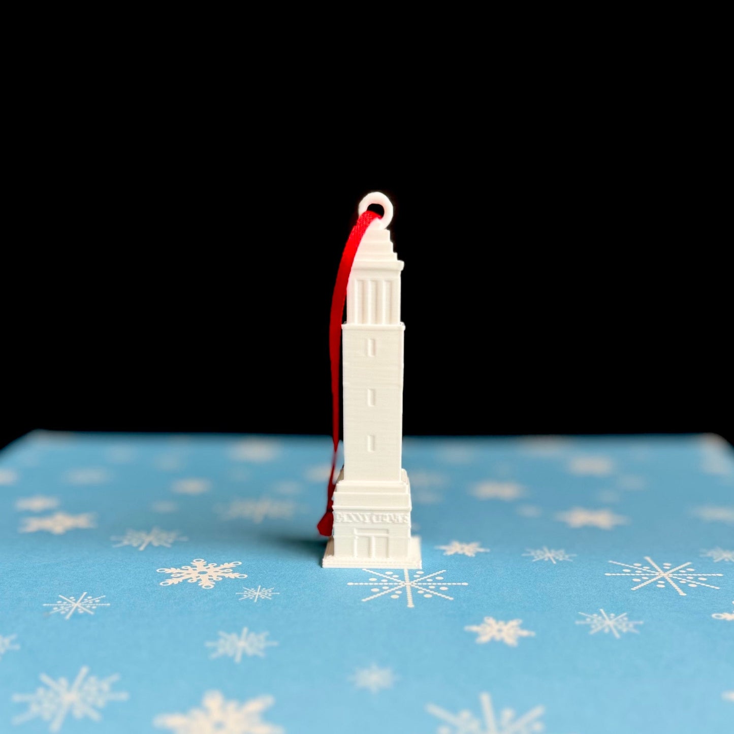 Front view of the Denny Chimes ornament.