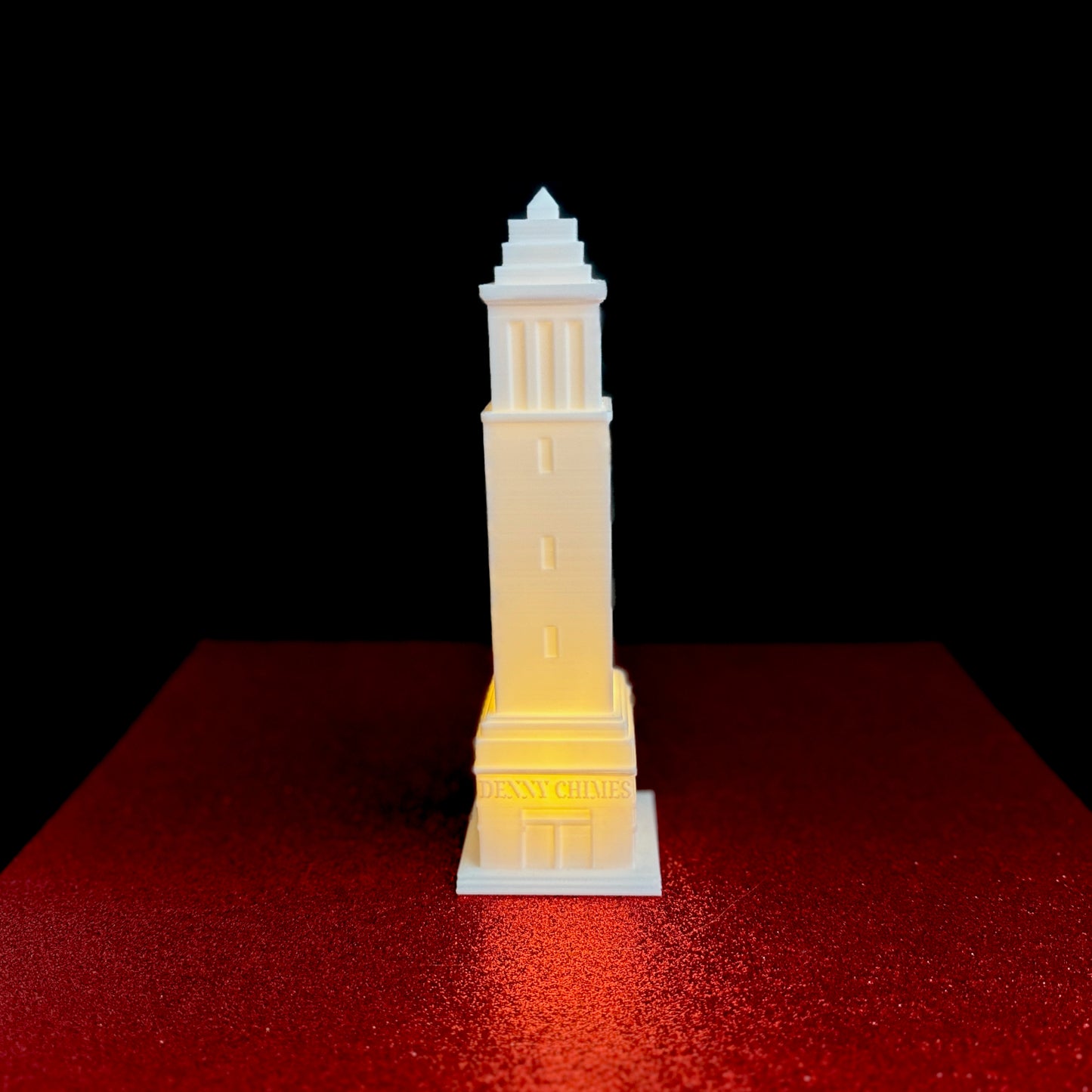 University of Alabama figurine featuring Denny Chimes.