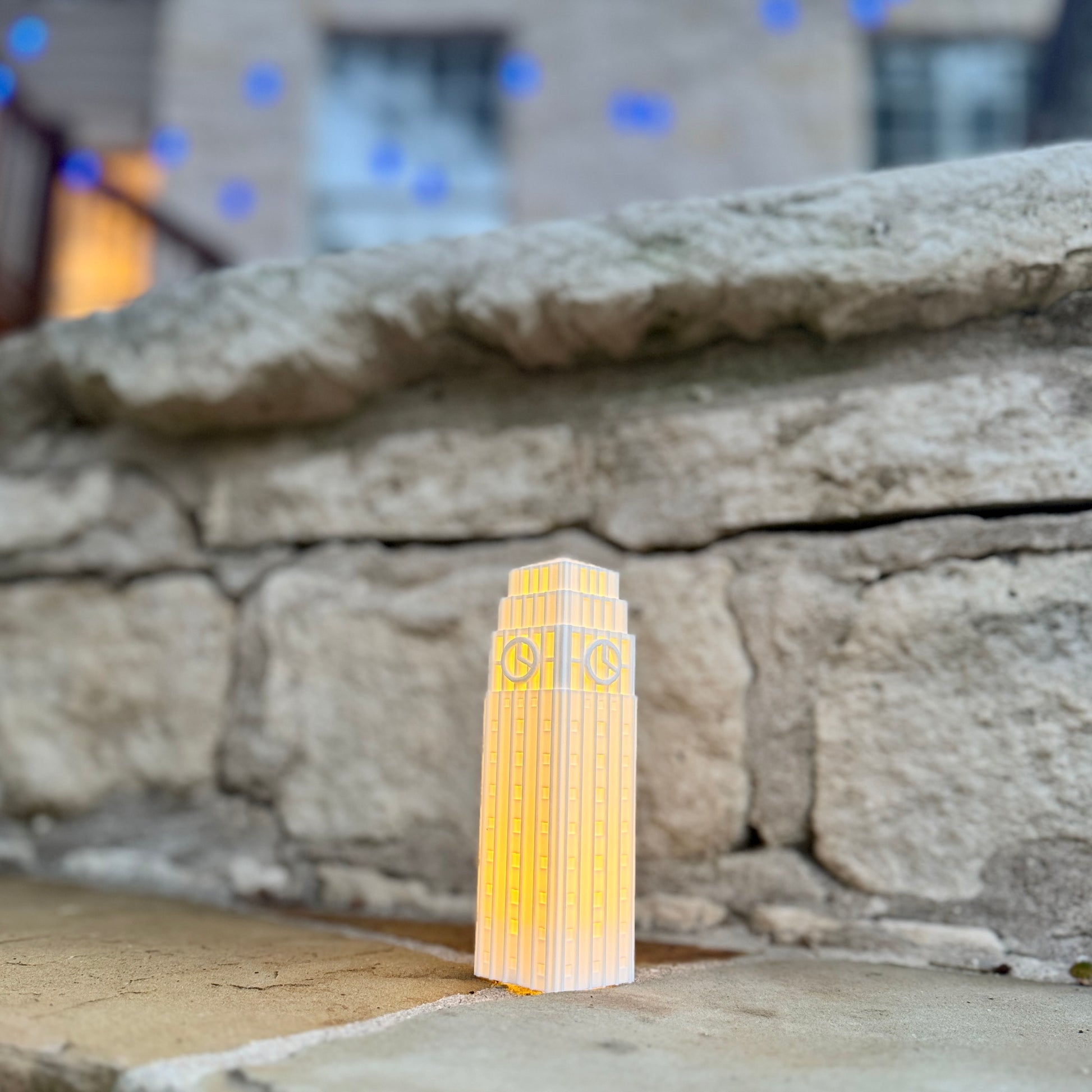 The University of Michigan keepsake figurine representing Burton Tower in East Lansing.