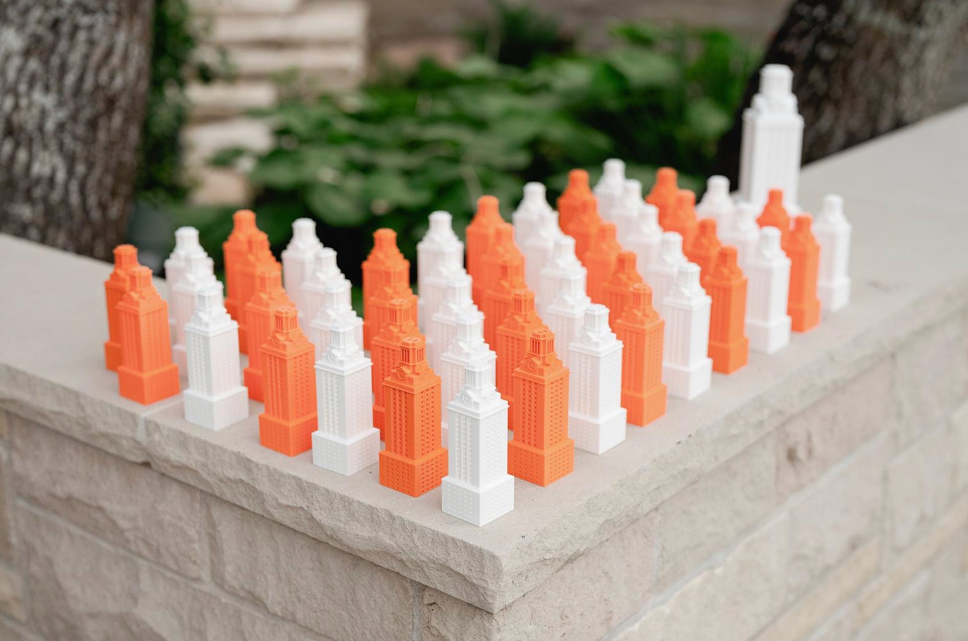 University of Texas party favors, lights designed as the UT Tower.