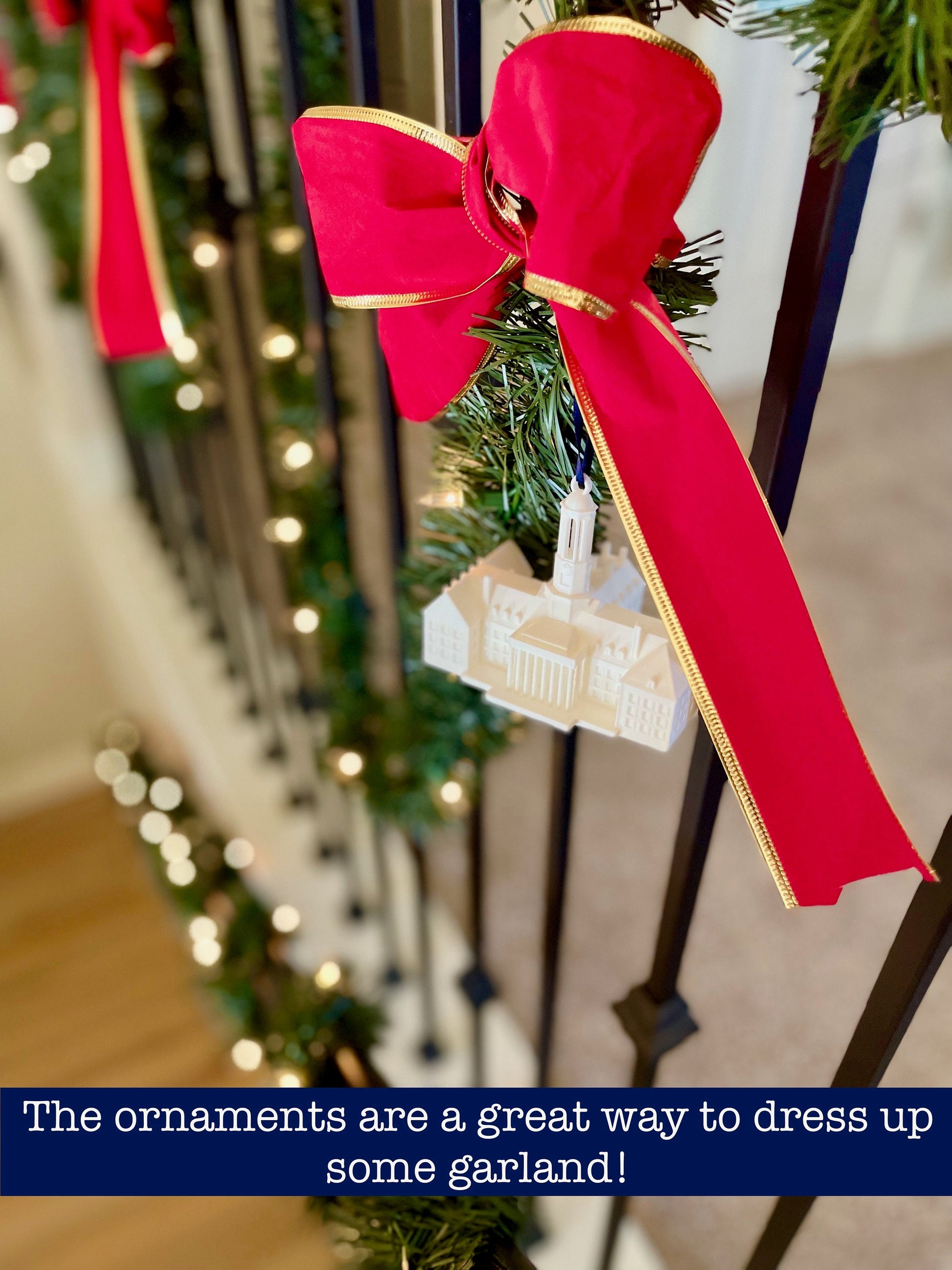 The Penn State ornament, used to decorate Christmas garland.