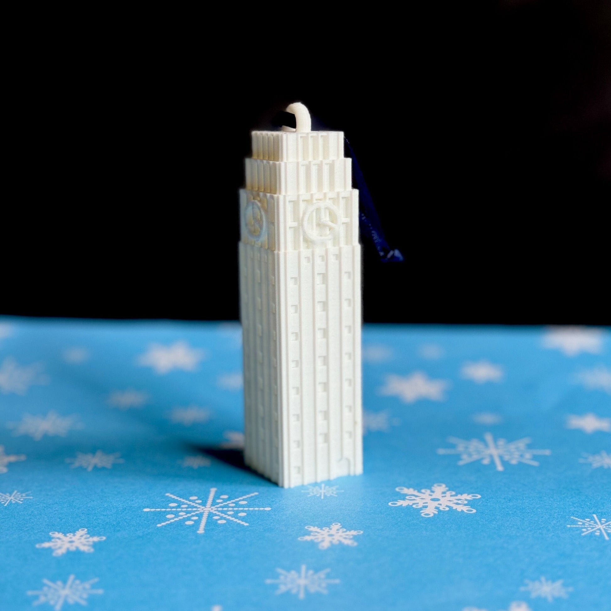 The University of Michigan ornament, designed in honor of the Burton Tower.